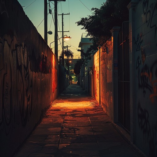 This track represents the essence of an old garage scene, blending raw, pulsating rhythms with a nostalgic gritty texture, reminiscent of a bustling cityscape at dusk. The rhythmic thumping of a drum set lays the foundation, enriched by ambient environmental sounds that evoke the echoes of an urban alley, teeming with the remnants of the day's hustle and energy. Layers of sounds create a rich tapestry, bringing the listener into a world where past and present coalesce in harmony.