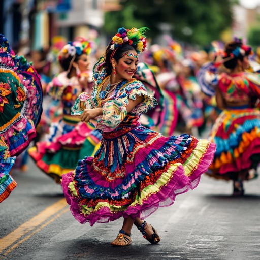 Immerse in this vibrant celebration blending samba beats, eclectic synths, and dynamic brass, creating a pulsating atmosphere of pure happiness and excitement.