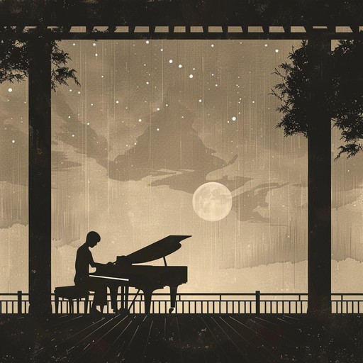 A poignant piano piece that captures the essence of quiet reflection and the slow, thoughtful passage of time under the soft glow of the moon.