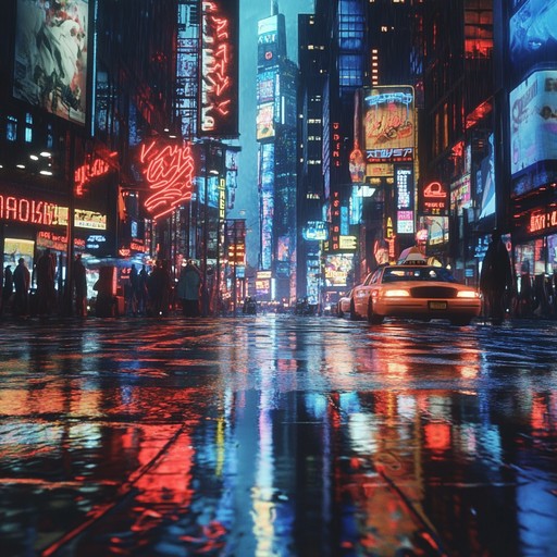 A high energy trip hop track capturing the rhythm and vibe of a neon lit urban jungle. Combining fast paced beats, dynamic basslines, and soaring synth melodies, this piece evokes the pulse of the city's nightlife and its electric atmosphere. Perfect for portraying modern cityscapes and the energetic buzz of night time adventures.