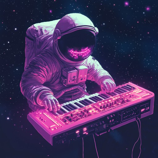 Experience a cosmic dance expedition with this instrumental track that merges energetic disco rhythms with funky bass grooves and ethereal synthesizer lines. The song captures the essence of a futuristic party among the stars, inviting listeners to move to the beat of the universe.