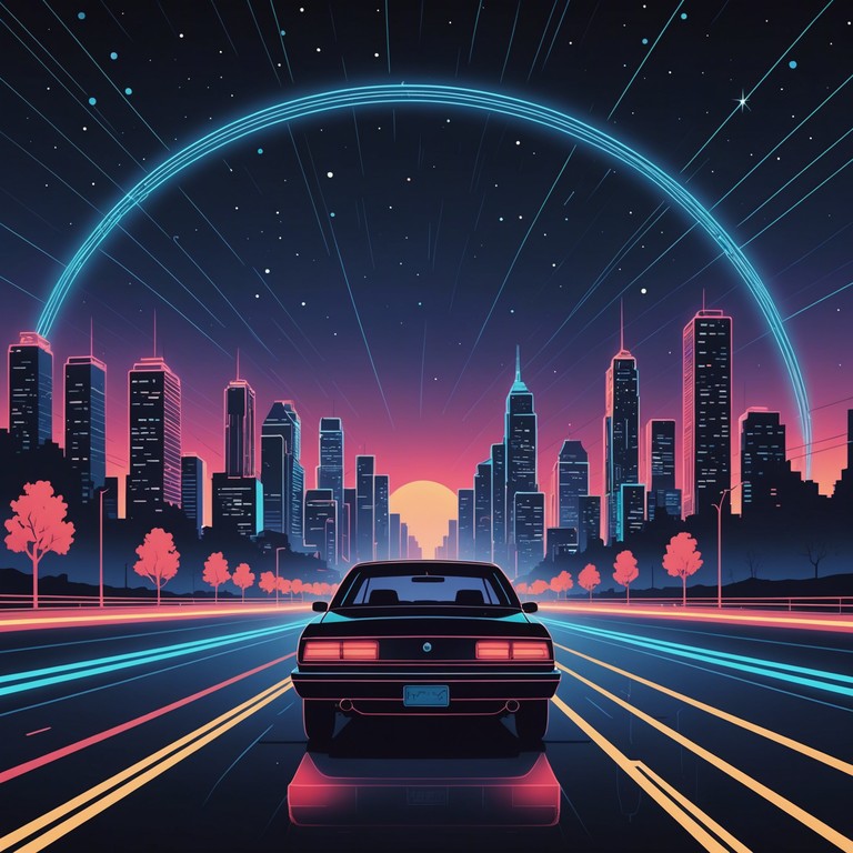 This track inspires a vivid journey through a neon lit cityscape, driven by pulsating rhythms and futuristic sounds that propel listeners at breakneck speeds through virtual streets. The composition merges high energy tones with moody ambiance, perfect for soundtracking moments of intense focus or adventure in films or video games.