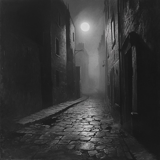 In a small village where every cobblestone could tell a story, the dark, melodic tones of an accordion echo through fog filled alleys, painting aural pictures of ancient, secretive ceremonies held under the moon's watchful eye.