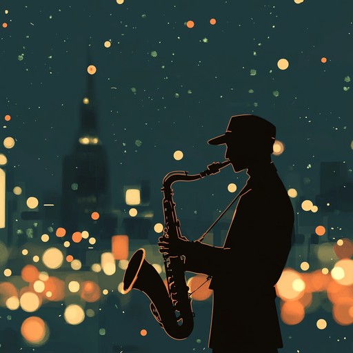 An instrumental track that combines smooth jazz melodies with gentle house rhythms, creating a tranquil atmosphere reminiscent of a peaceful evening in the city.