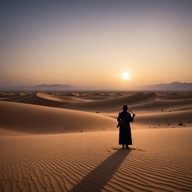 ancient strings echo through timeless sands