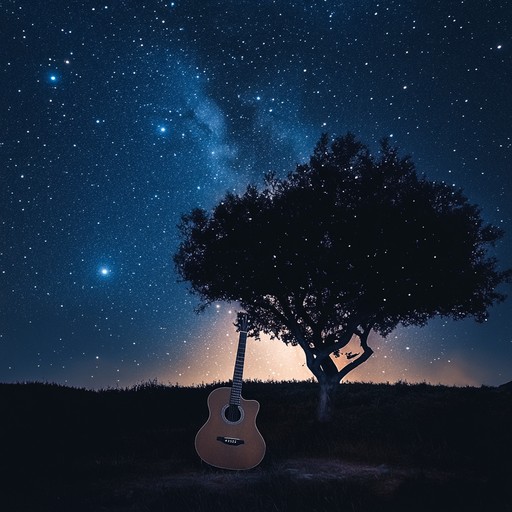 Imagine a tranquil summer night, where gentle guitar plucking melds with the whispers of a nocturnal breeze. This instrumental piece, infused with emo essence, is designed to evoke deep introspection and emotion. As the subtle harmonies unfold, listeners are transported to a place of serene contemplation and wistful reflection, perfect for solitary moments under the night sky.