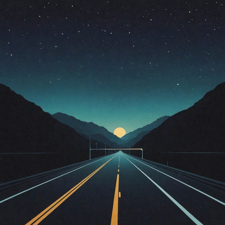 The track captures the essence of a nocturnal drive with a focus on a blend of traditional blues and energizing rock elements; it should evoke the feeling of cruising down a highway under the stars, with a powerful and groovy guitar riff setting the pace.