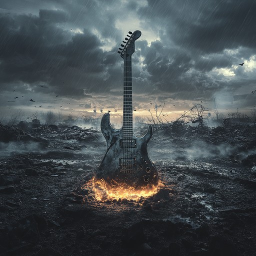 An intense and dramatic hard rock instrumental that evokes the chaos and emotion of epic battles, combining powerful guitar riffs with soaring solos to take the listener on a journey through a battlefield of emotions.