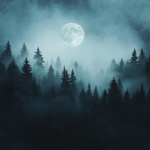 An ethereal soundscape weaving gentle flute melodies inspired by a moonlit forest, combining mystical elements with ambient textures to evoke serenity and wonder.