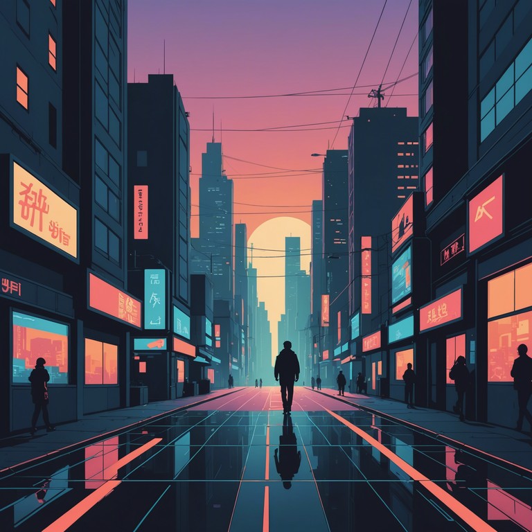 The song delivers a poignant mood, supported by deep electronic sounds and thoughtful melodies, reflecting human emotions in a tech driven society