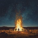 energetic beats, pulsating under starlit skies
