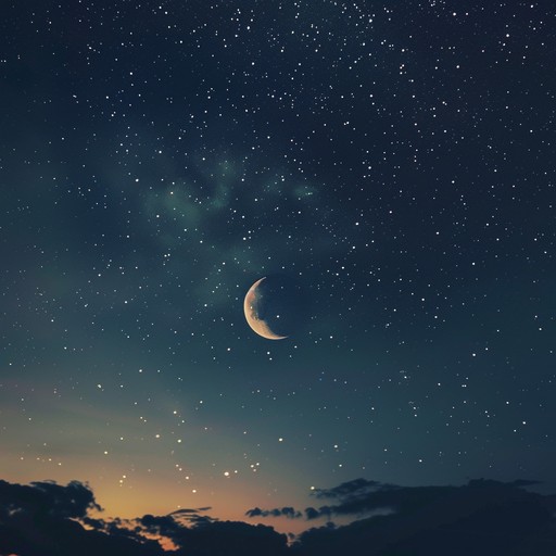 A serene lullaby featuring soft acoustic guitar, perfectly designed to create a calming atmosphere ideal for relaxation and soothing sleep. The music envelopes the listener in a tranquil soundscape, reminiscent of a serene night.