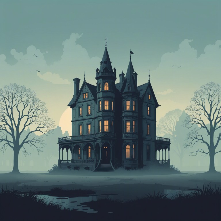 This track features a haunting melody that creeps like a shadow through the silent, abandoned halls of an ancient manor. The ethereal sounds echo the whispers of forgotten souls, creating an atmosphere thick with mystery and suspense.