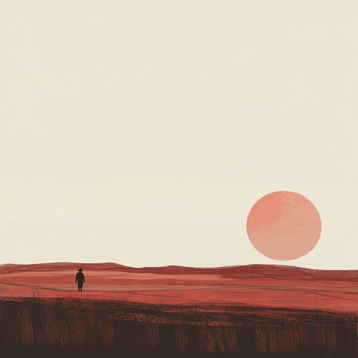 An instrumental piece that evokes the serene beauty of western landscapes at dusk, featuring tender acoustic melodies that reflect tranquility and openness.
