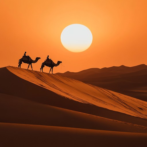This energetic instrumental track highlights the vibrant and rhythmic culture of the middle eastern desert. Featuring the oud and upbeat percussions, it brings to life the excitement of a caravan's journey through the dunes. Ideal for uplifting moments in visual media or festive occasions.