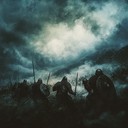 an intense orchestral piece depicting a fierce epic battle.