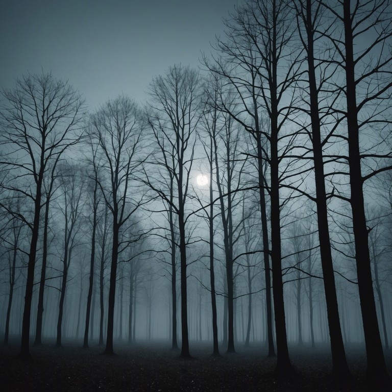 This track embodies the essence of a solitary night walk through a fog laden forest, where the echoes of a distant, melancholic organ blend with the rustling of the leaves underfoot, creating an atmosphere thick with mystery and introspection.