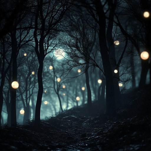Step into a realm of enchantment where ancient magic and eerie tones merge, filling the air with a sense of dark mystery. This track encapsulates the essence of a haunted, mystical forest, weaving a spell of wonder and fear in the listener's mind.