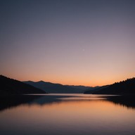 soft ethereal synthesizers capturing the fading sunset light