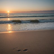 ambient waves blend with gentle percussion