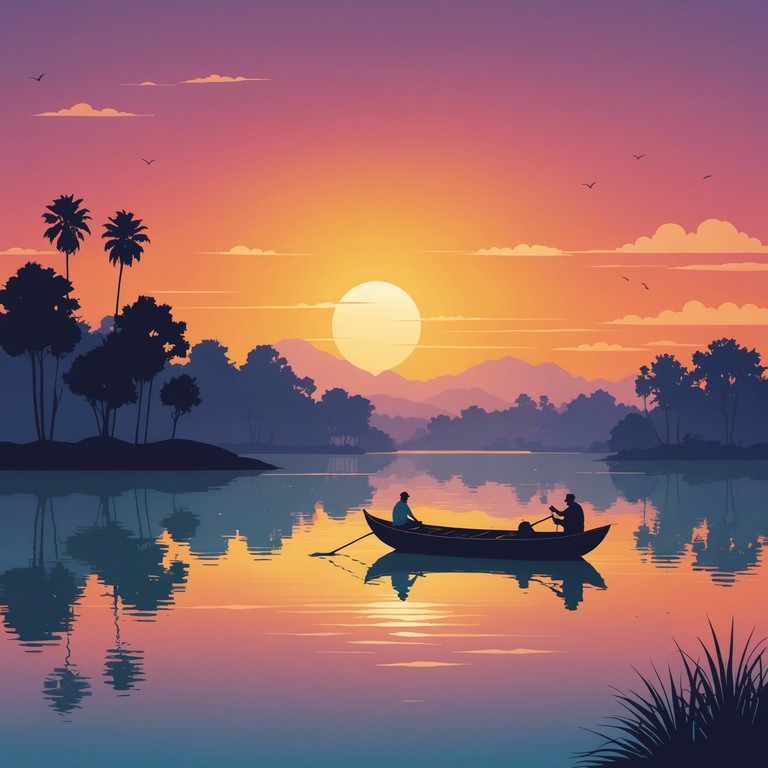 A seamless blend of chill electronic beats with traditional punjabi elements creating a soothing yet energetic soundscape. Guru dhol is featured prominently, injecting a deep cultural resonance.