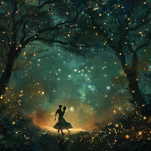 A captivating waltz that sweeps listeners into a world of euphoria and enchantment. Featuring a lush orchestration that combines sweeping strings, soothing woodwinds, and playful harp, this piece creates an uplifting and dreamlike atmosphere. The lyrical melodies and gentle waltz rhythm evoke an enchanting nighttime dance under the stars, making it perfect for moments of joy and wonder.