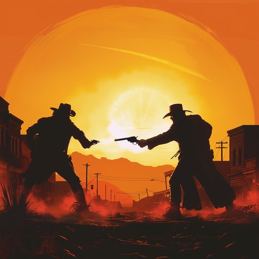 A gripping instrumental that paints a vivid picture of a high noon duel in the wild west. The composition features a blend of traditional western instruments, creating a suspenseful and intense atmosphere that's perfect for dramatic storytelling