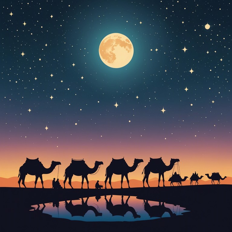 Immerse in a mystical journey through the serene deserts of the middle east, where traditional melodies blend with the whispers of the wind. This composition captures the essence of arabian nights, invoking images of peaceful oases and ancient caravans traversing the sands. Immerse in a mystical journey through the serene deserts of the middle east, where traditional melodies blend with the whispers of the wind. This composition captures the essence of arabian nights, invoking images of peaceful oases and ancient caravans traversing the sands.