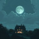 dark, sophisticated instrumental with haunting melodies and shadows.