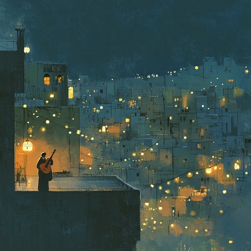 A captivating blend of modern urban beats and mystical middle eastern instrumental textures, ideal for nighttime cityscapes and evocative storytelling