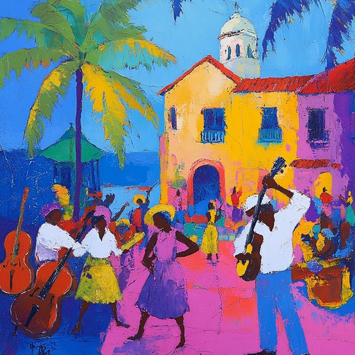 A vibrant mix of lively rhythms and colorful instruments, this reggaeton track brings the energy of a tropical city street party. Its infectious beats and dynamic percussion keep listeners moving, creating an upbeat atmosphere perfect for summer festivities.