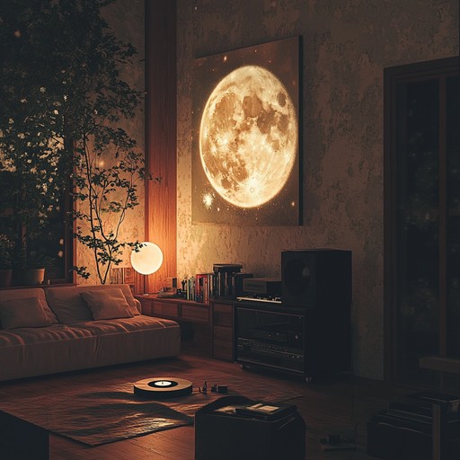 A dreamy, soothing lofi track that paints a soundscape of tranquil moonlit nights. Gentle guitar melodies intertwine with ambient synths, surrounded by the warm crackling of vinyl, creating an atmosphere filled with nostalgia and peace.