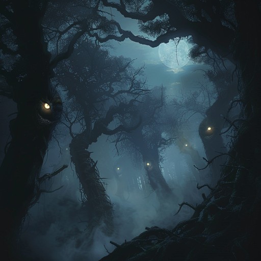 Imagine walking through an eerie forest where shadows dance playfully, and the air is thick with both mystery and whimsy. Gentle, haunting tones weave through lush, atmospheric layers, creating an unsettling yet surprisingly playful soundscape that captivates and bewilders.