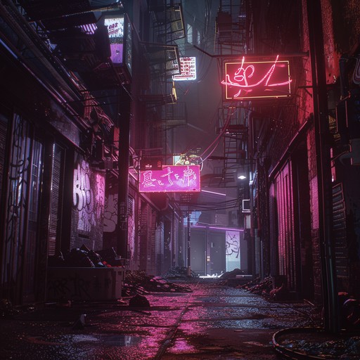 Navigate a frantic chase through a dystopian neon city filled with unpredictable twists, illuminated by an intense and raw electronic soundscape. Distorted synths and gritty textures amp up the adrenaline, making for a wild, pulse pounding experience.