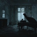 delicate piano evokes solitude, introspective melancholy, and soft reflection.