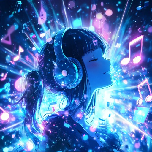 An instrumental track that captures the high spirited joy and exhilarating essence of anime music, featuring vibrant synth melodies and driving rhythms that inspire a sense of adventure