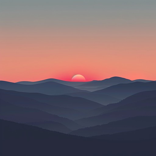 This track is infused with the gentle strums of an acoustic guitar, evoking the peaceful, rolling hills of appalachia as the sun sets, painting the sky with hues of orange and purple. The composition should elicit a sense of both nostalgia and tranquility, weaving simple melodies that resonate with the heart of american folk tradition.