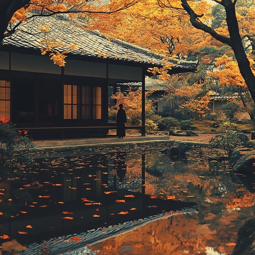 Set against the backdrop of a quiet autumn evening, this instrumental composition features the shakuhachi, weaving melancholic melodies that evoke feelings of solitude and reflection as leaves gently fall.