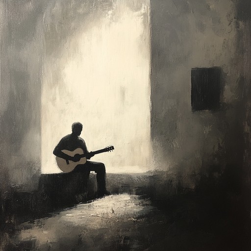 Experience the resonance of a lone guitar crying out over a somber blues rock foundation, evoking memories of loss, sorrow, and unfulfilled desires. The interplay of haunting melodies and deep, rhythmic undertones creates a sonic landscape that lingers in the listener's mind long after the music fades.