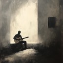 haunting guitar soars over melancholy blues backdrop.