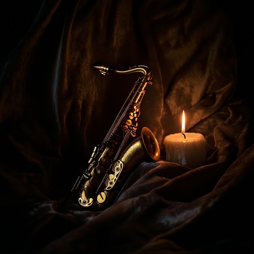 An instrumental piece that blends smooth jazz and ambient sounds to create a sensual, intimate atmosphere perfect for late night relaxation or romantic moments. A gentle saxophone leads over warm chords and subtle rhythms.