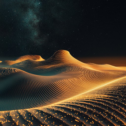 An evocative instrumental piece that intertwines the resonant tones of the oud with innovative electronic textures, transporting listeners to a surreal nocturnal desert journey.