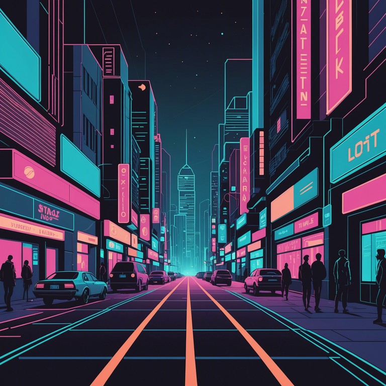 Through a soundscape of upbeat rhythms and captivating synth melodies, this track takes you on a thrilling ride through a neon lit cityscape, exploring the dynamic essence of cyberpunk culture.