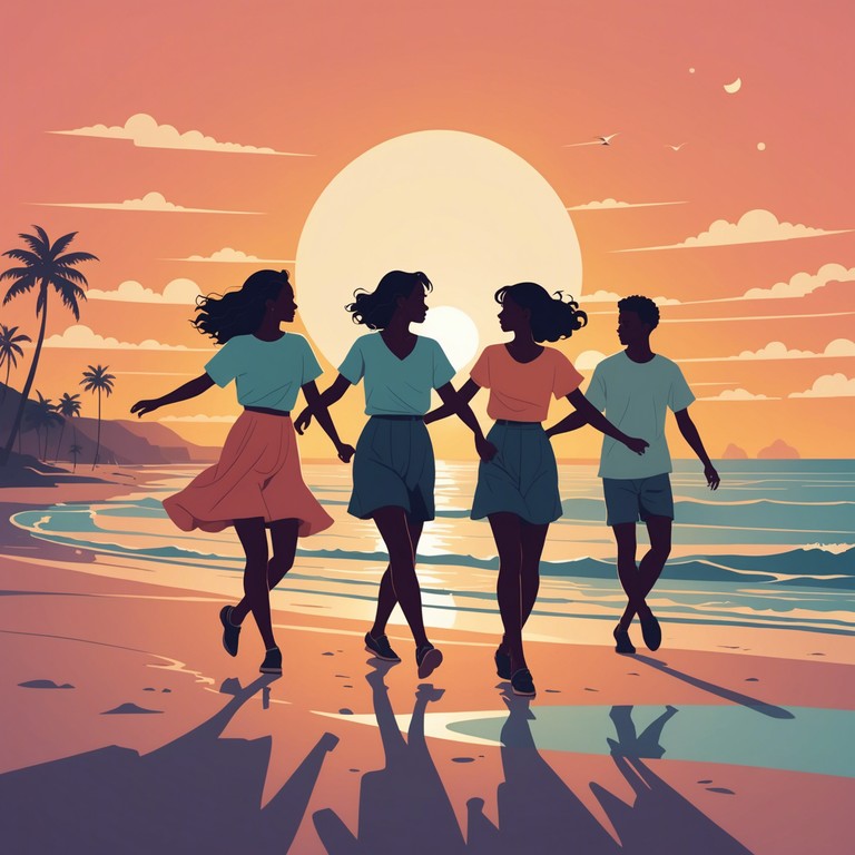 Imagine a perfect summer day on the beach, complete with sun kissed sands and vibrant laughter, captured in a dancepop track that’s all about good vibes and great rhythms. This composition features an infectious melody played on a bright, punchy synthesizer, designed to be the soundtrack of unforgettable summer parties. The music combines pulsating bass lines and rhythmic drops that encourage everyone to dance freely under the sun.