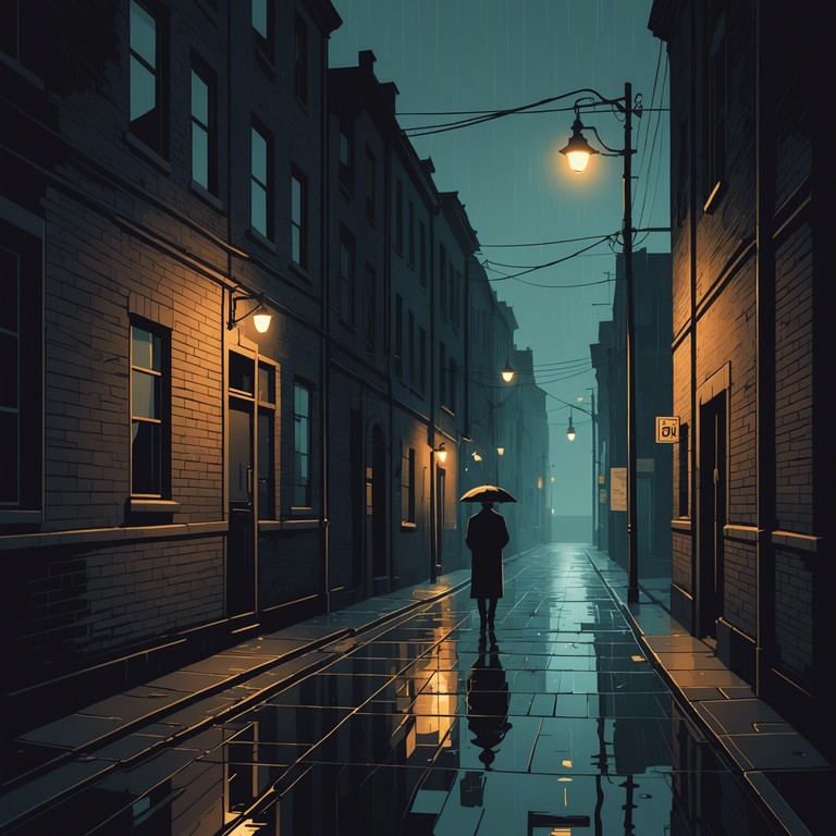 An alternate version that focuses more on the darker aspects of city life, emphasizing lower tones and slower, more deliberate pacing to enhance the feeling of introspection and solitude.