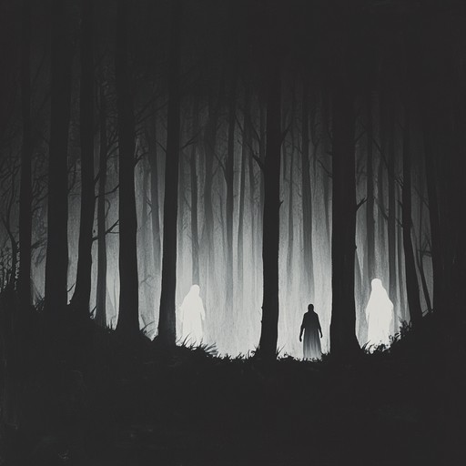 Immerse yourself in this dark folk composition, where ethereal sounds and mysterious tones transport you to an ancient woodland gathering. This intense, haunting instrumental captures the essence of hidden rituals and folklore lost to time.