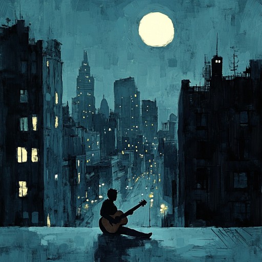 A solitary guitar echoes through the silent city at night, filling the empty streets with its melancholic melody. Each note weaves a tapestry of solitude, evoking a yearning for lost connections and a hope for renewal. The minimalist composition allows listeners to feel the depth of their emotions as they navigate through the desolate urban landscape.