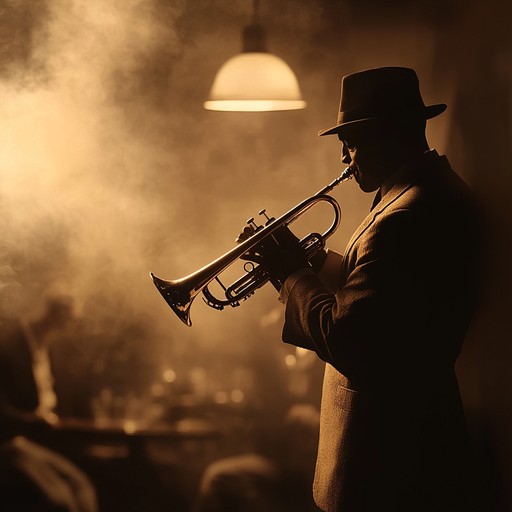 This reflective swing piece transports listeners to nostalgic 1930s evenings, with a smooth trumpet leading through gentle swings and lush harmonies. Evoking bittersweet memories, it balances soothing melodies with introspective undertones in a dimly lit jazz club ambiance.