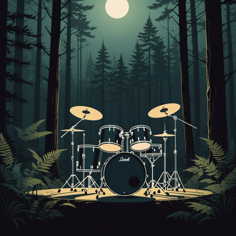 This composition immerses the listener in the tranquil depths of an enchanted forest at dusk, where each drum beat resonates with the natural calmness and rhythmic whispers of woodland life. The music bridges the gap between the rush of everyday life and the tranquil, timeless whispers of nature.