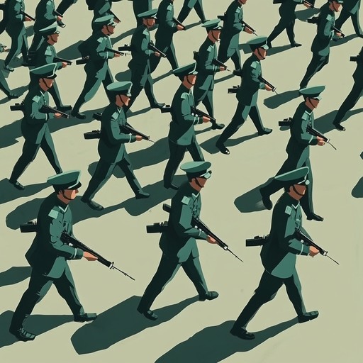 An invigorating military inspired instrumental track with bold brass, driving percussion, and triumphant melodies. Perfect for instilling a sense of determination and unity, this song captures the essence of a high spirited march towards a victorious goal. An invigorating military inspired instrumental track with bold brass, driving percussion, and triumphant melodies. Perfect for instilling a sense of determination and unity, this song captures the essence of a high spirited march towards a victorious goal.